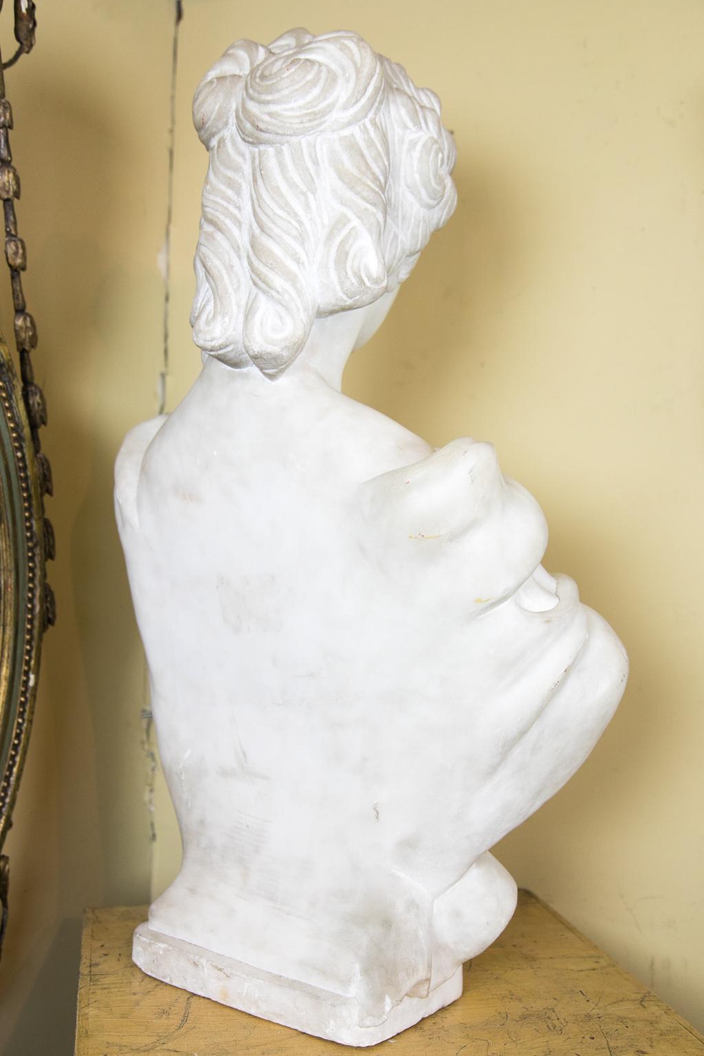 Classical Carved Marble Bust 4