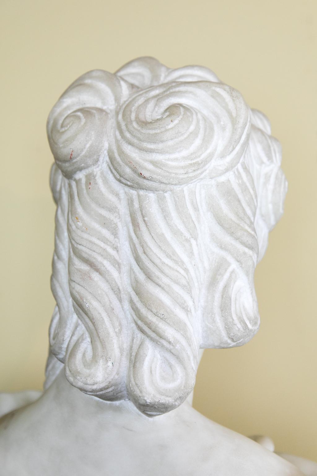 Classical Carved Marble Bust 5
