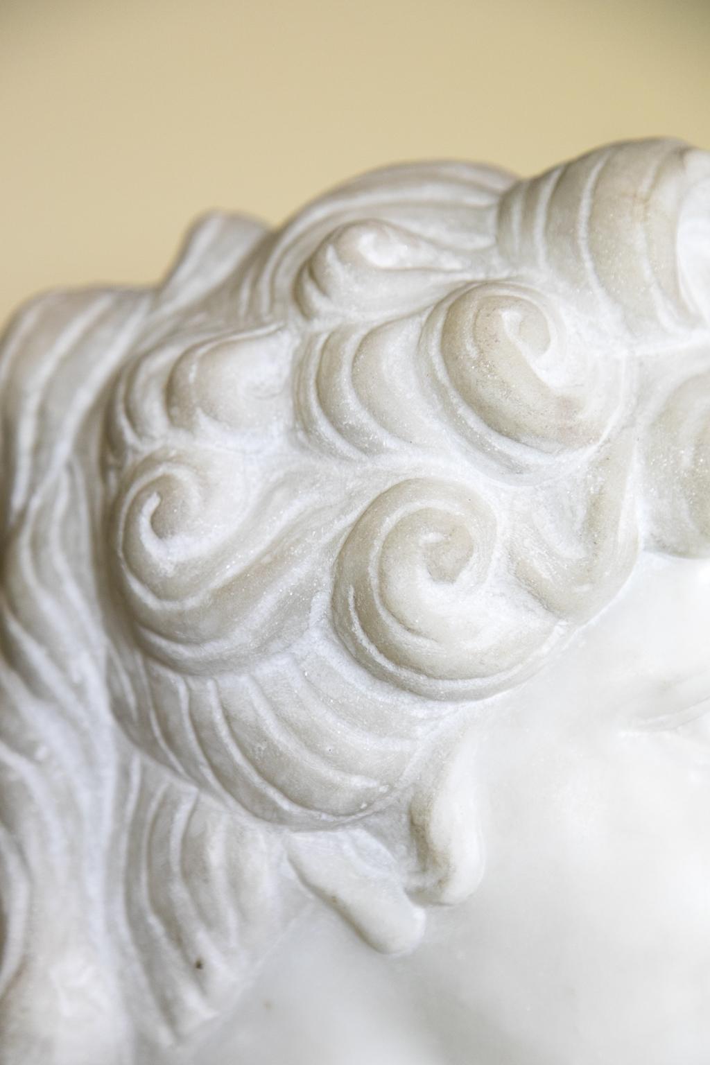 Classical Carved Marble Bust 2