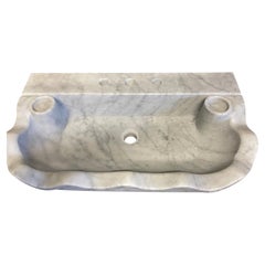 Vasque classique en marbre sculpté
