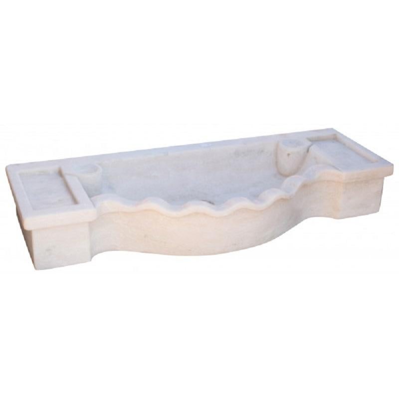 This timeless beautiful Italian classical sink is cut from one single block of white marble, these designs have not changed since Greek and Roman times, it carries superb artistic merit easily fitting in with old and new buildings.
Custom sizing