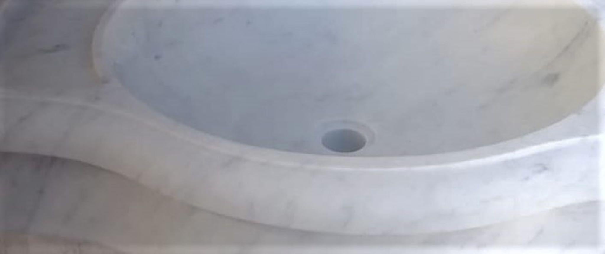 stone carved sink