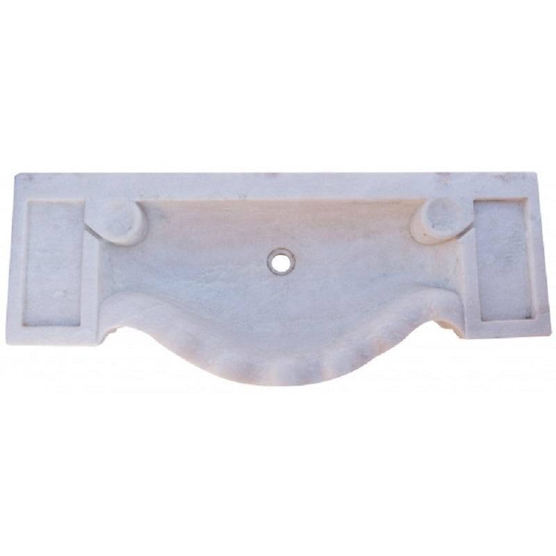 Classical Greek Classical Carved Marble Stone Sink Basin For Sale