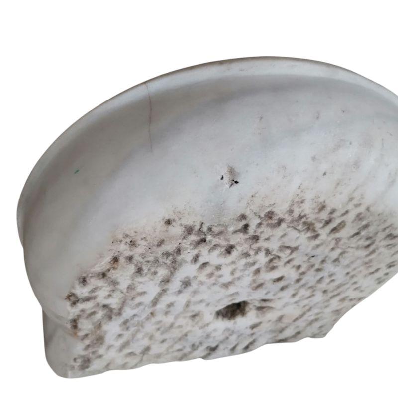 Italian Classical Carved Marble Stone Sink Basin For Sale