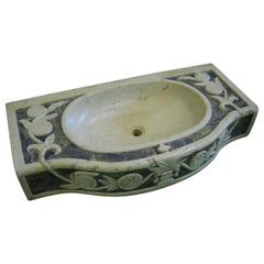 Classical Carved Marble Stone Sink Basin