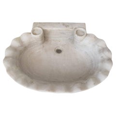 Vintage Classical Carved Marble Stone Sink Basin