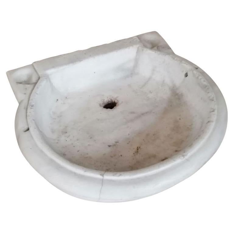 Cuvette d'évier en pierre de marbre sculptée classique