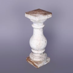 Classical Cast Hard Stone Balustrade Sculpture or Plant Display Pedestal 20thC