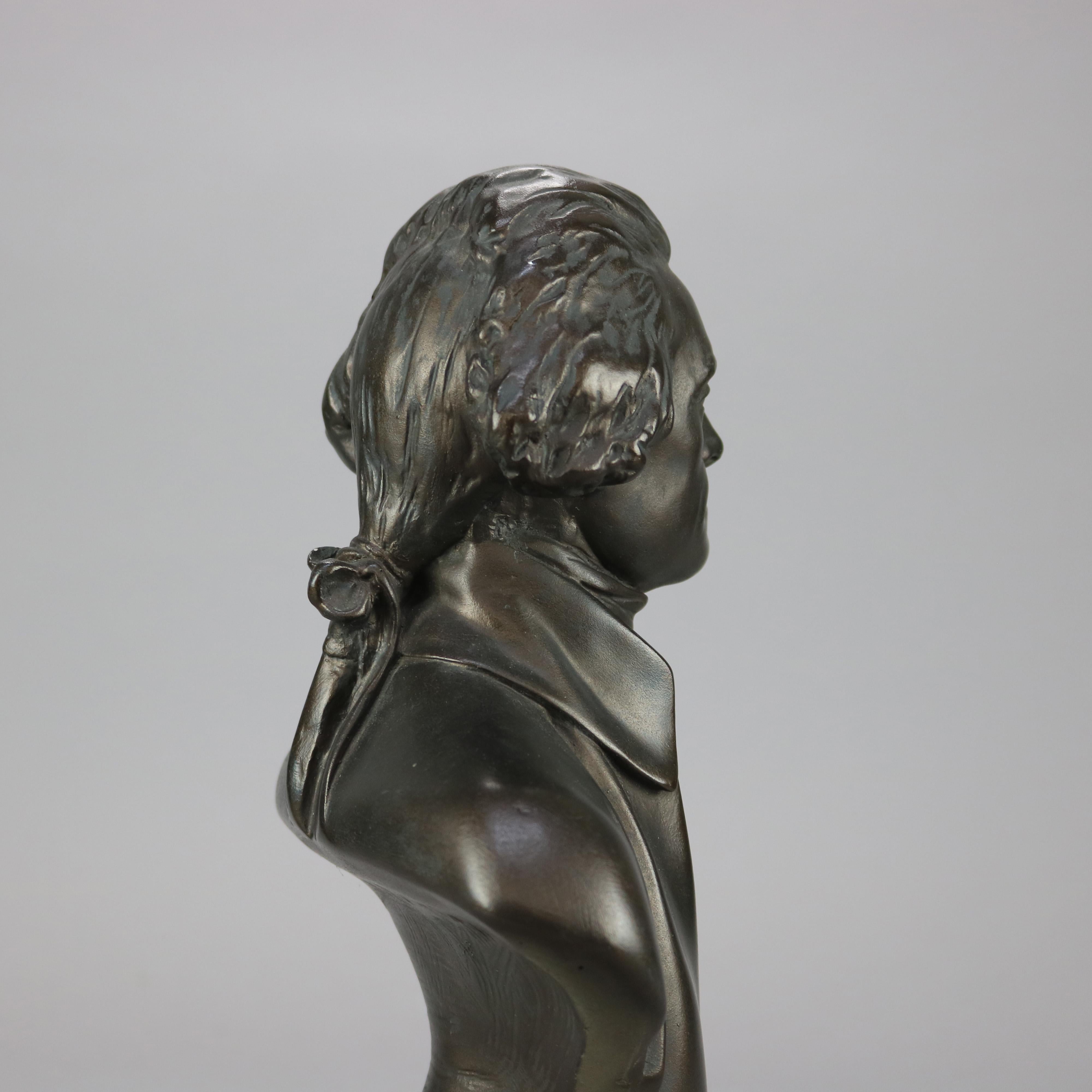 Classical Composition Portrait Bust of President Thomas Jefferson, 20th C 4