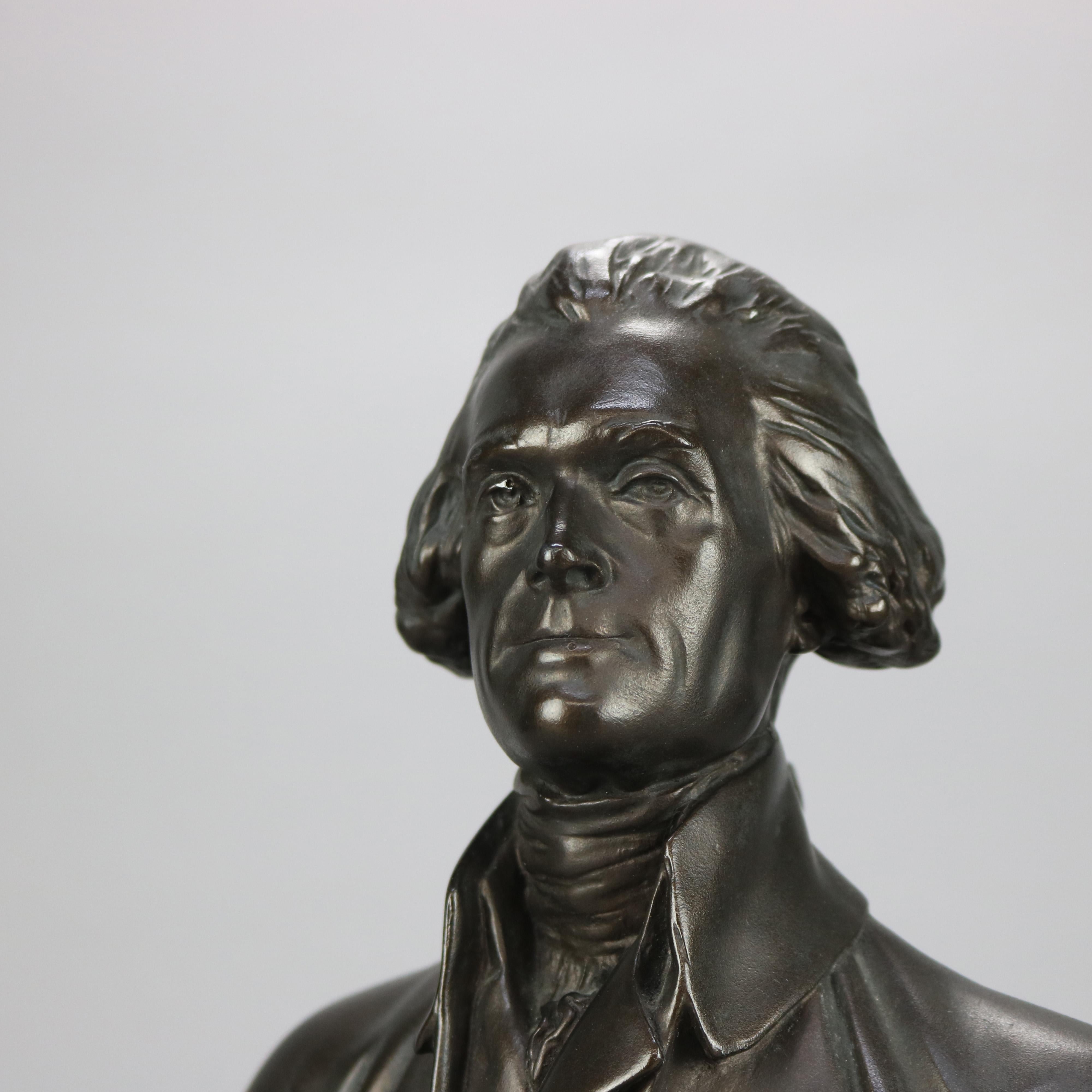 Cast Classical Composition Portrait Bust of President Thomas Jefferson, 20th C