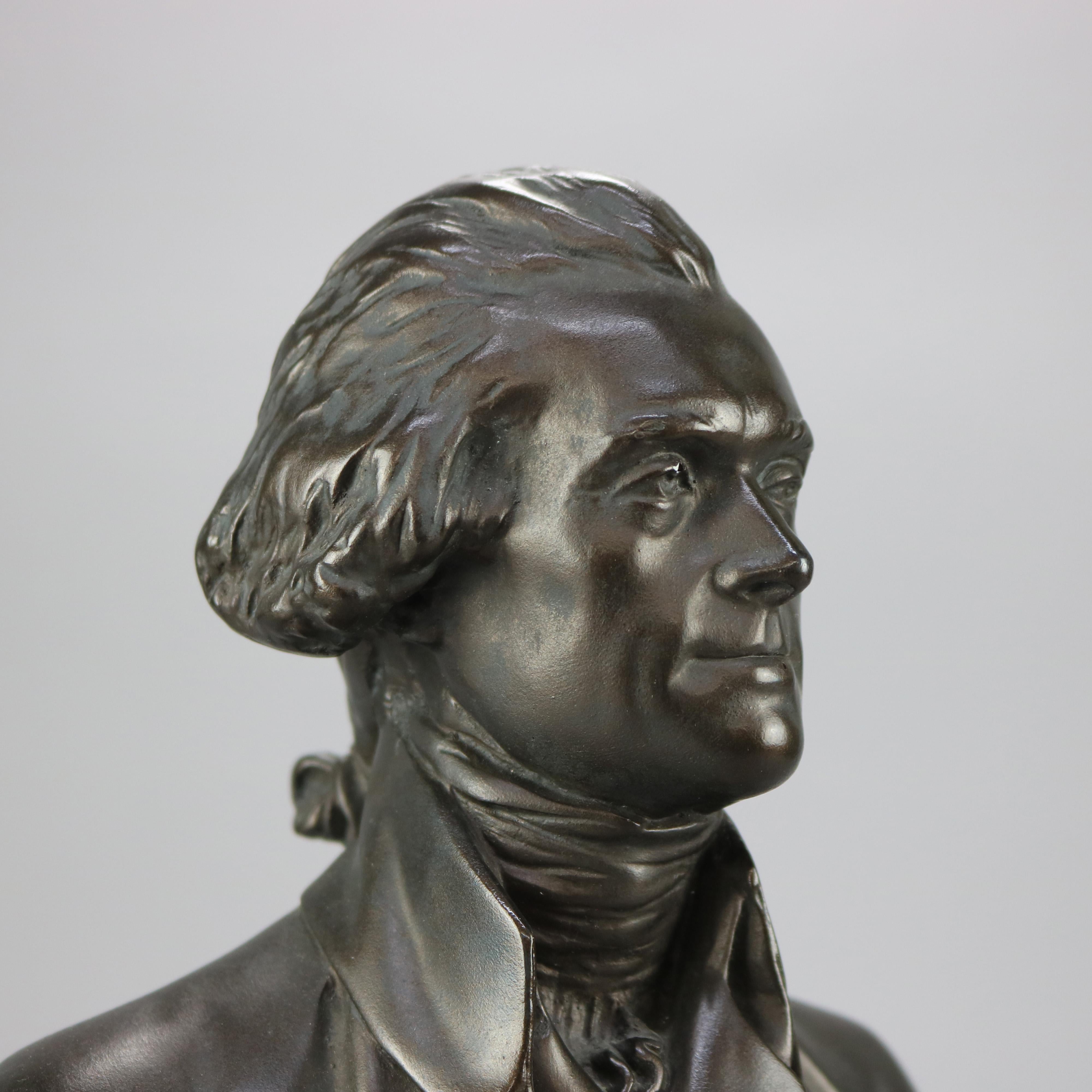 20th Century Classical Composition Portrait Bust of President Thomas Jefferson, 20th C