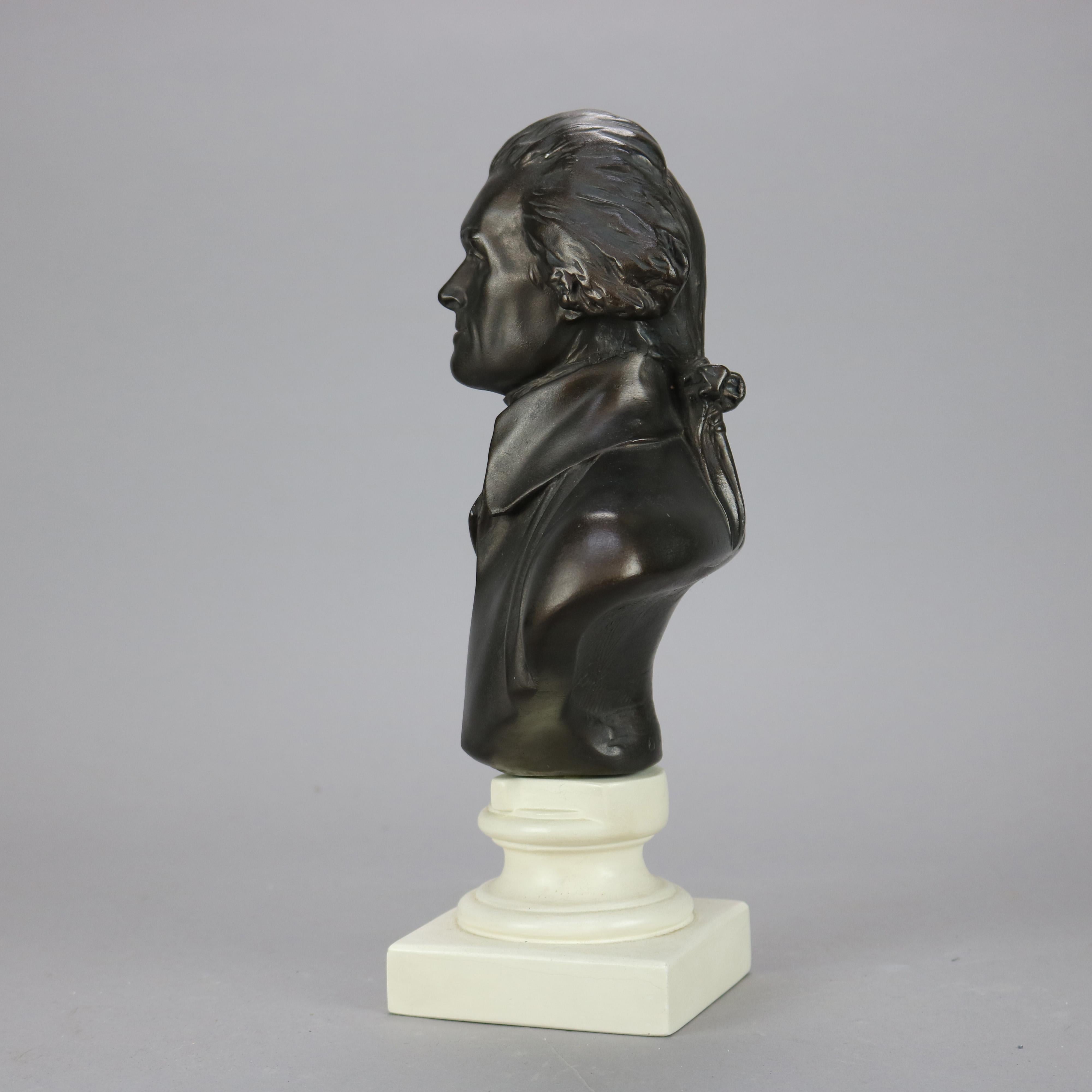 Classical Composition Portrait Bust of President Thomas Jefferson, 20th C 3