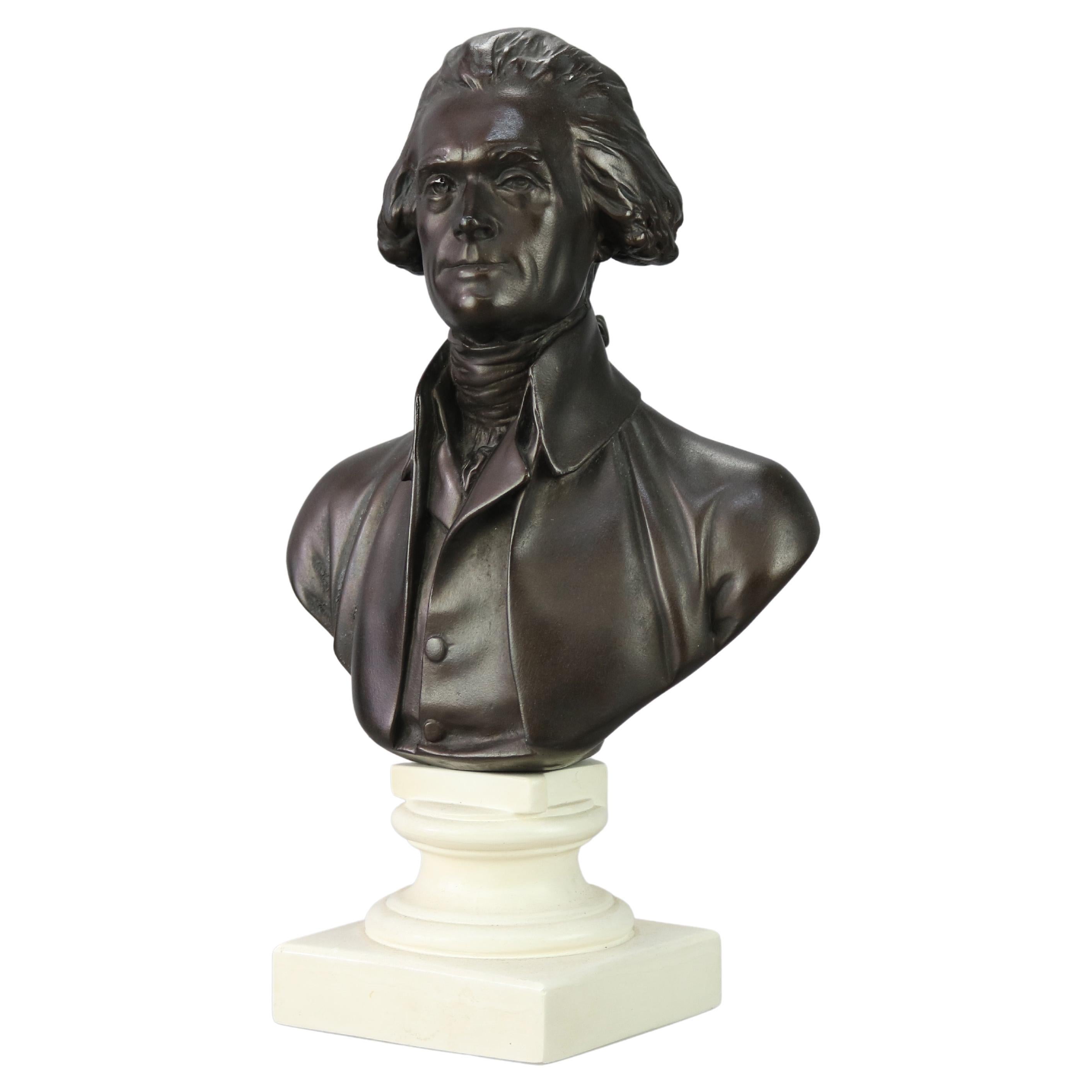 Classical Composition Portrait Bust of President Thomas Jefferson, 20th C