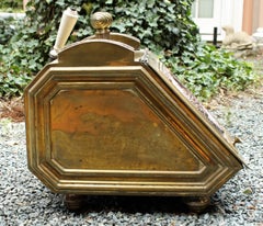 Classical Design English Brass and Copper Coal Hod
