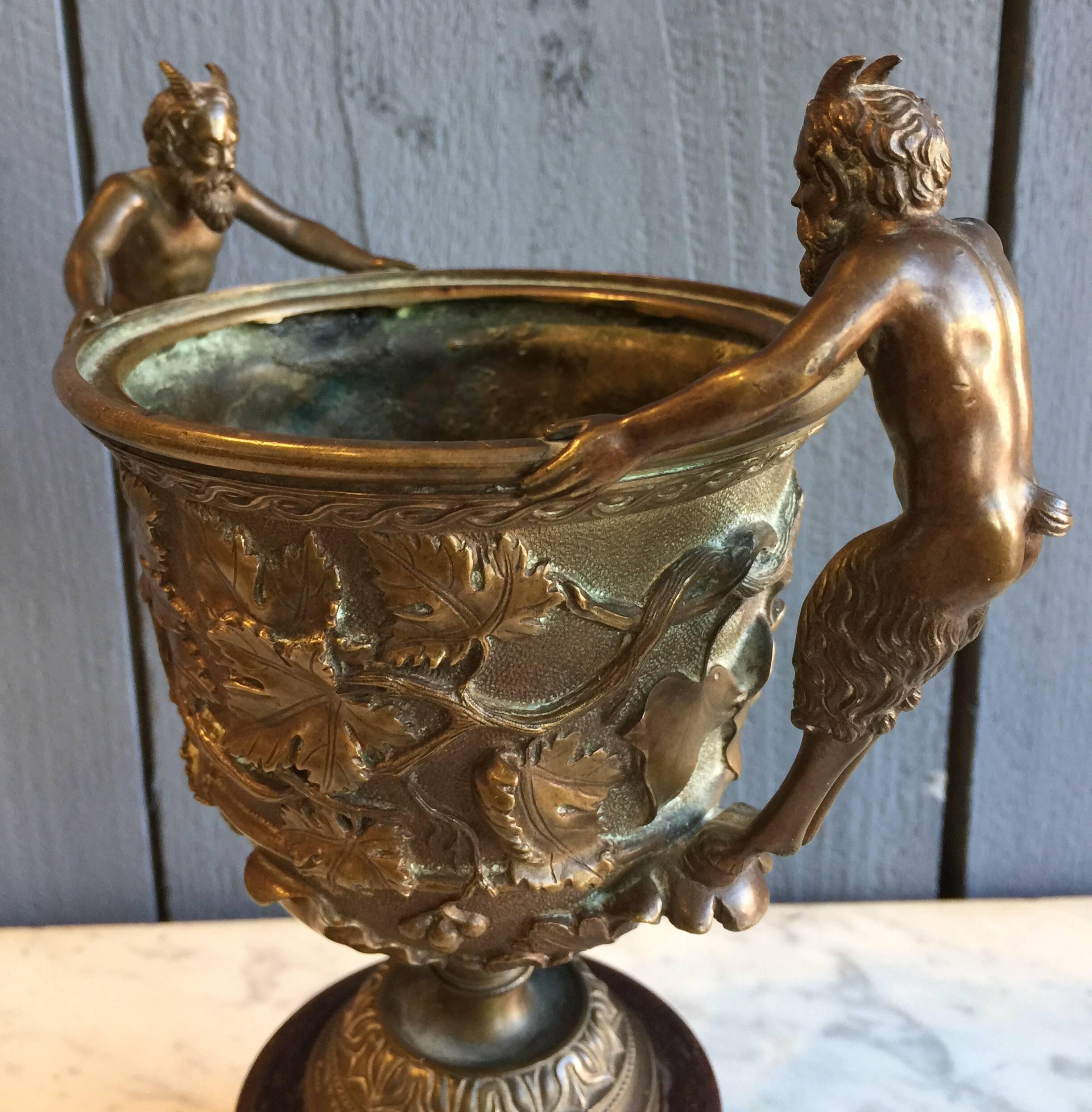 Classical Design Grand Tour Bronze Cup Stamped B Boschetti, Rome 5