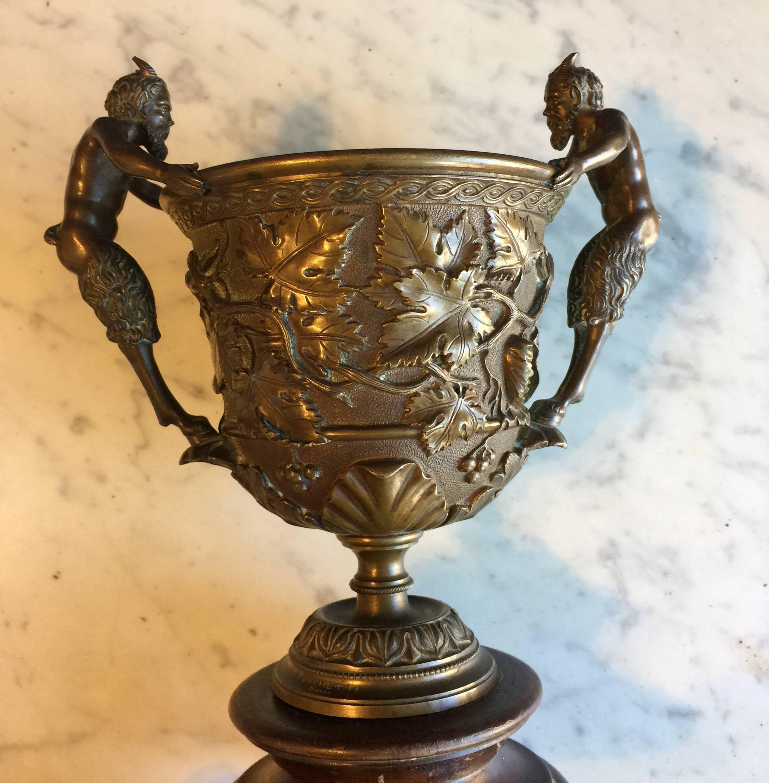 Classical Design Grand Tour Bronze Cup Stamped B Boschetti, Rome 4