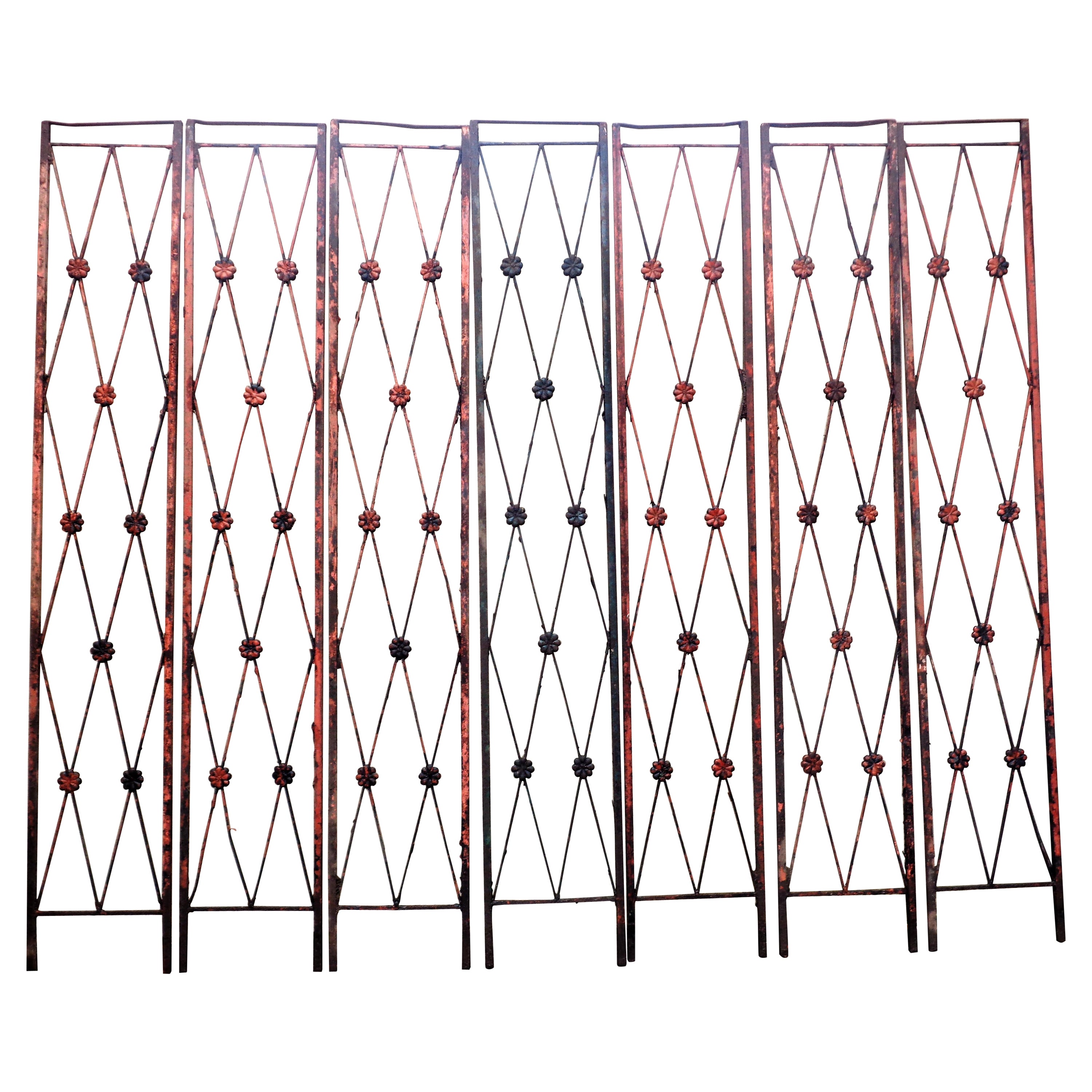 Classical Directoire Style Architectural Iron Panels, 1920-1930