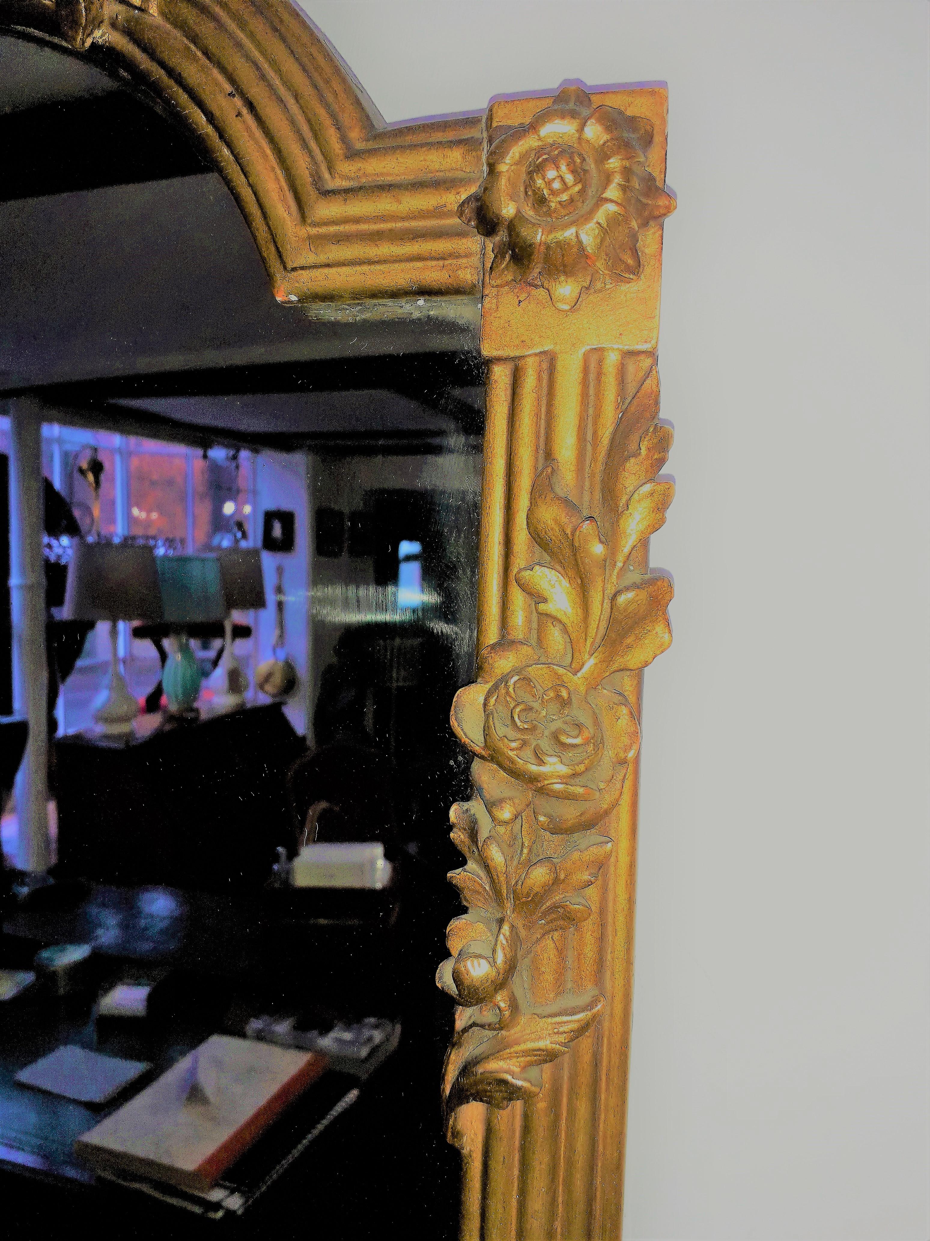 Classical Empire Gilt Mirror In Good Condition In Cranbrook, Kent