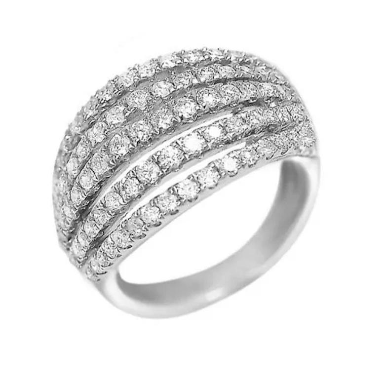 Anillo  (Pendientes a juego disponibles)
Oro blanco de 14 quilates 
Diamantes 162-RND 57-0,94-4/6A
Peso 3,44 gramos
Talla 6.5 US