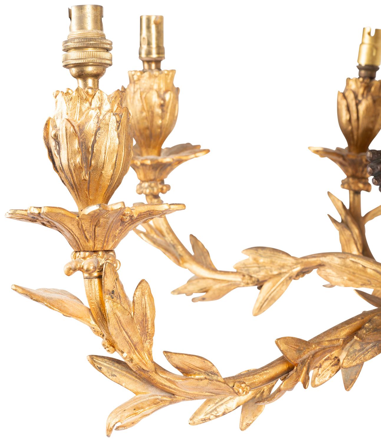 Gilt Classical French 19th Century Chandelier For Sale