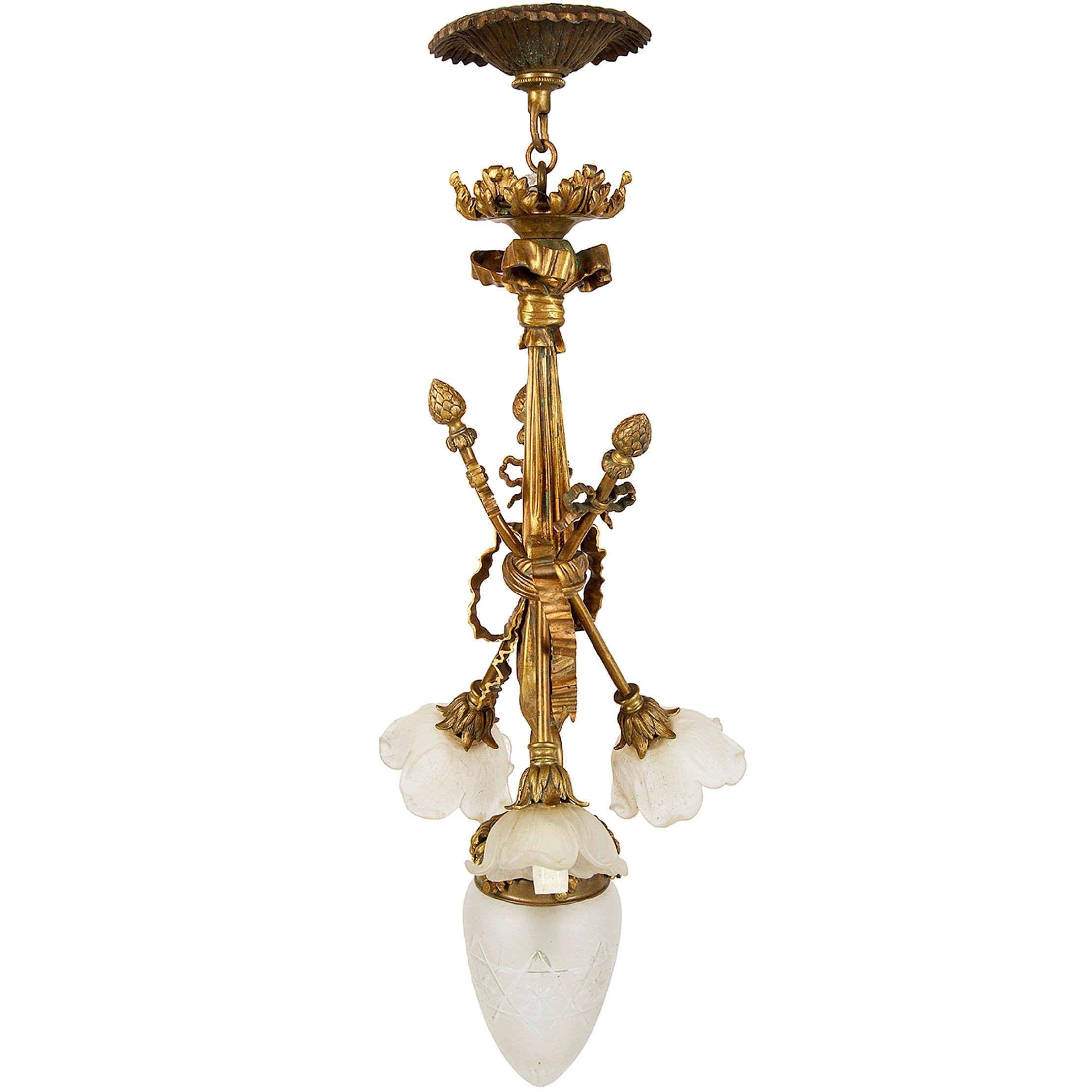 Classical French 19th Century Chandelier For Sale