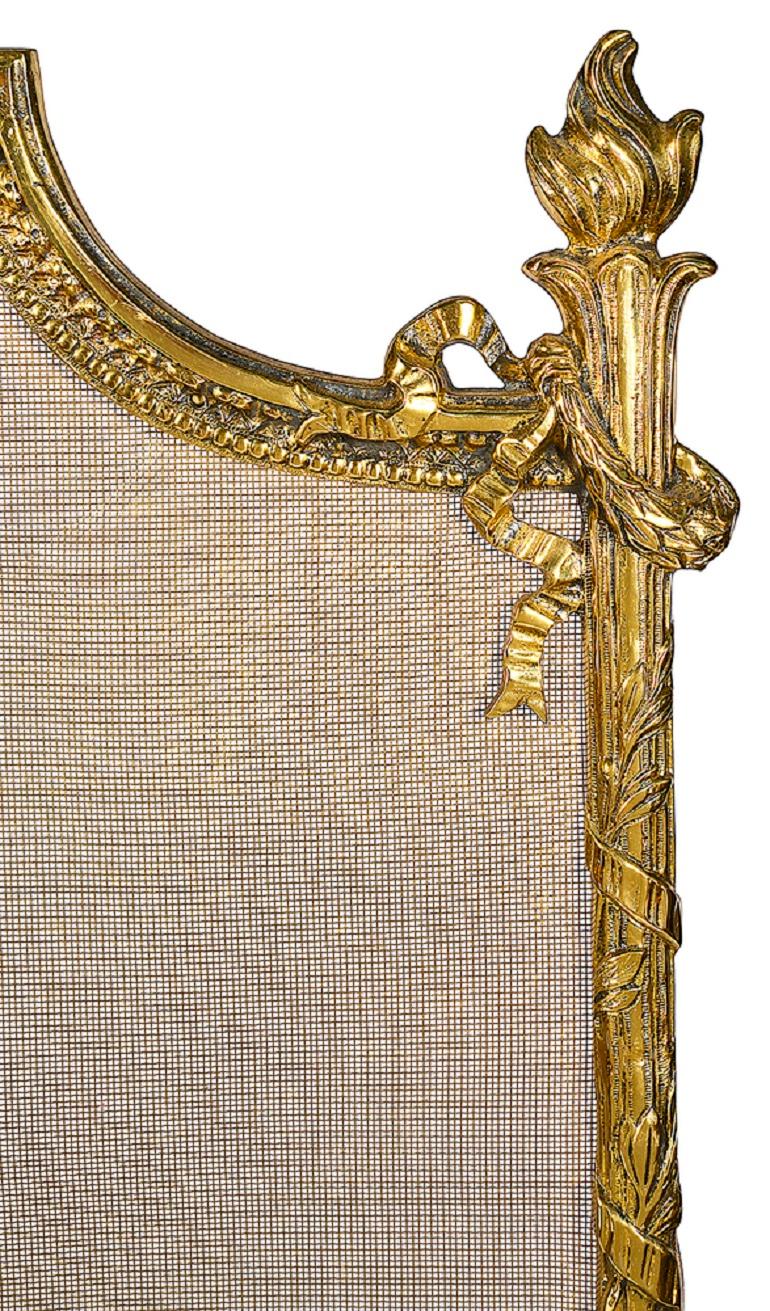 Classical French Fire screen, circa 1900 In Good Condition For Sale In Brighton, Sussex