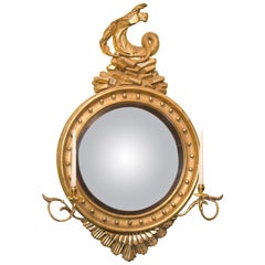 Classical Gilt wood convex mirror