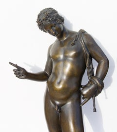 Classical Grand Tour Bronze Statue of Narcissus