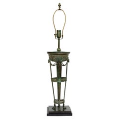 Vintage Classical Grand Tour Style Bronze Table or Desk Lamp