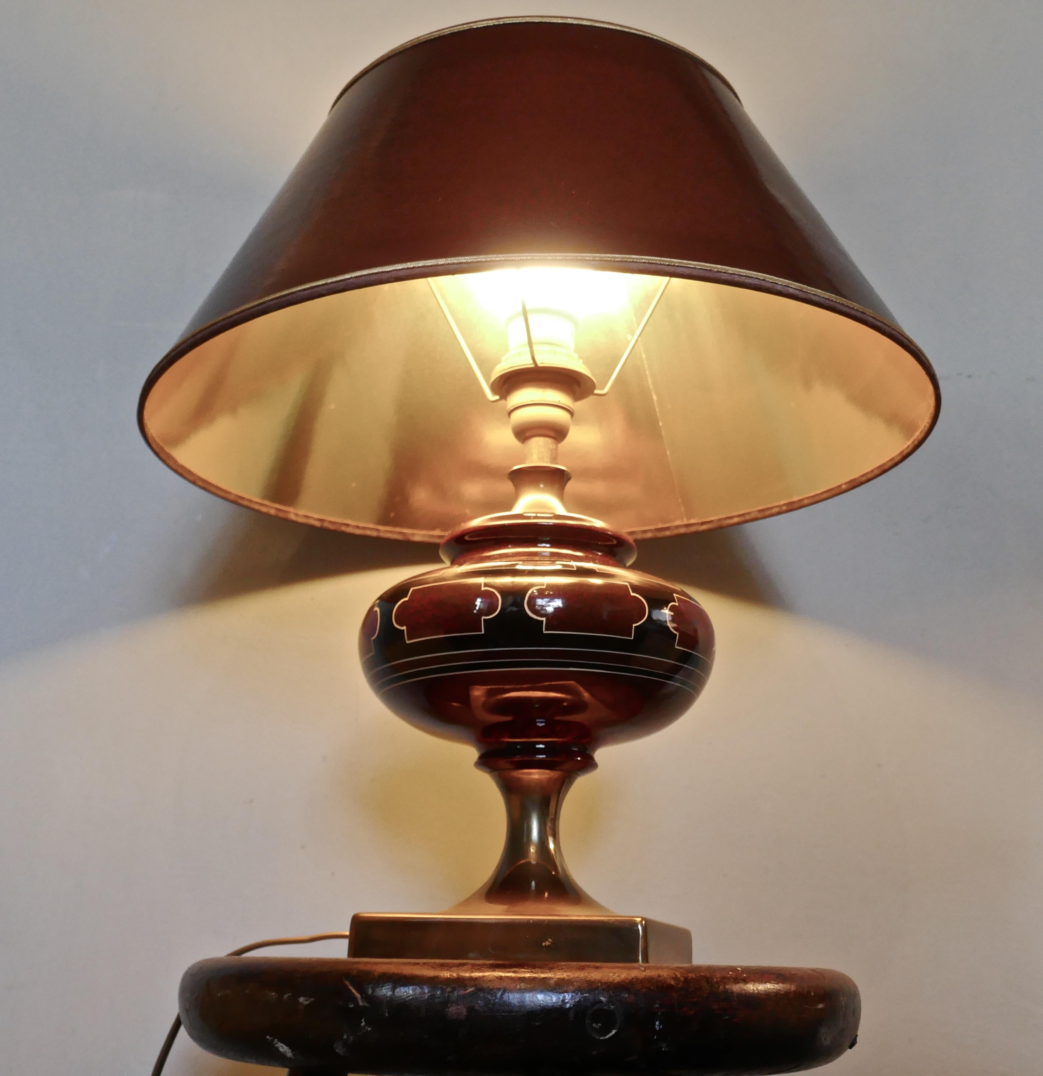20th Century Art Deco Ceramic Table Lamp