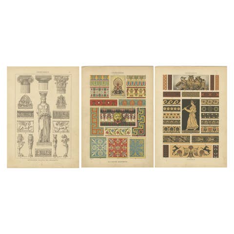 Classical Greek Art Forms: Architectural and Ornamental Splendor, 1887