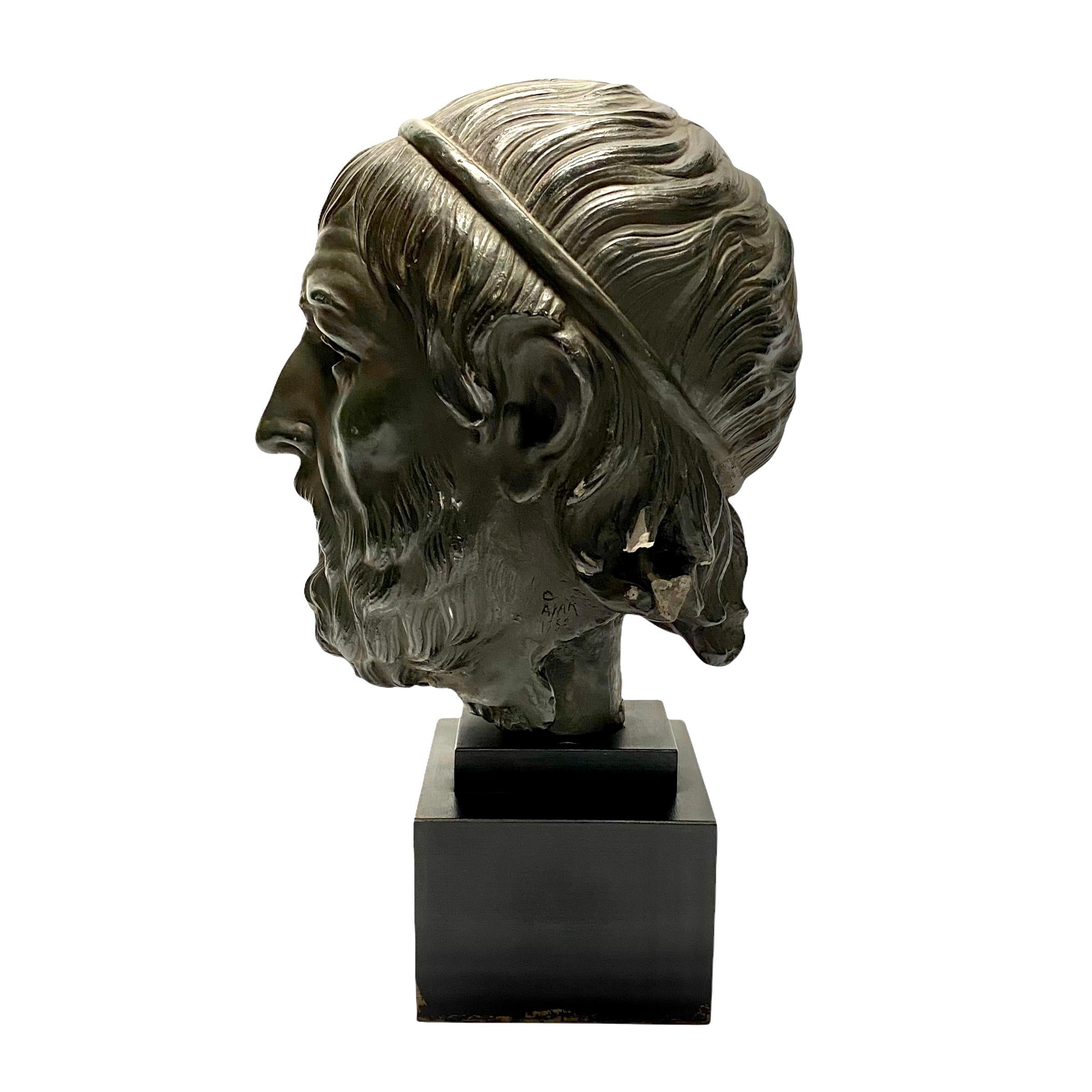 Classical Greek Male Bust In Good Condition In New York, NY