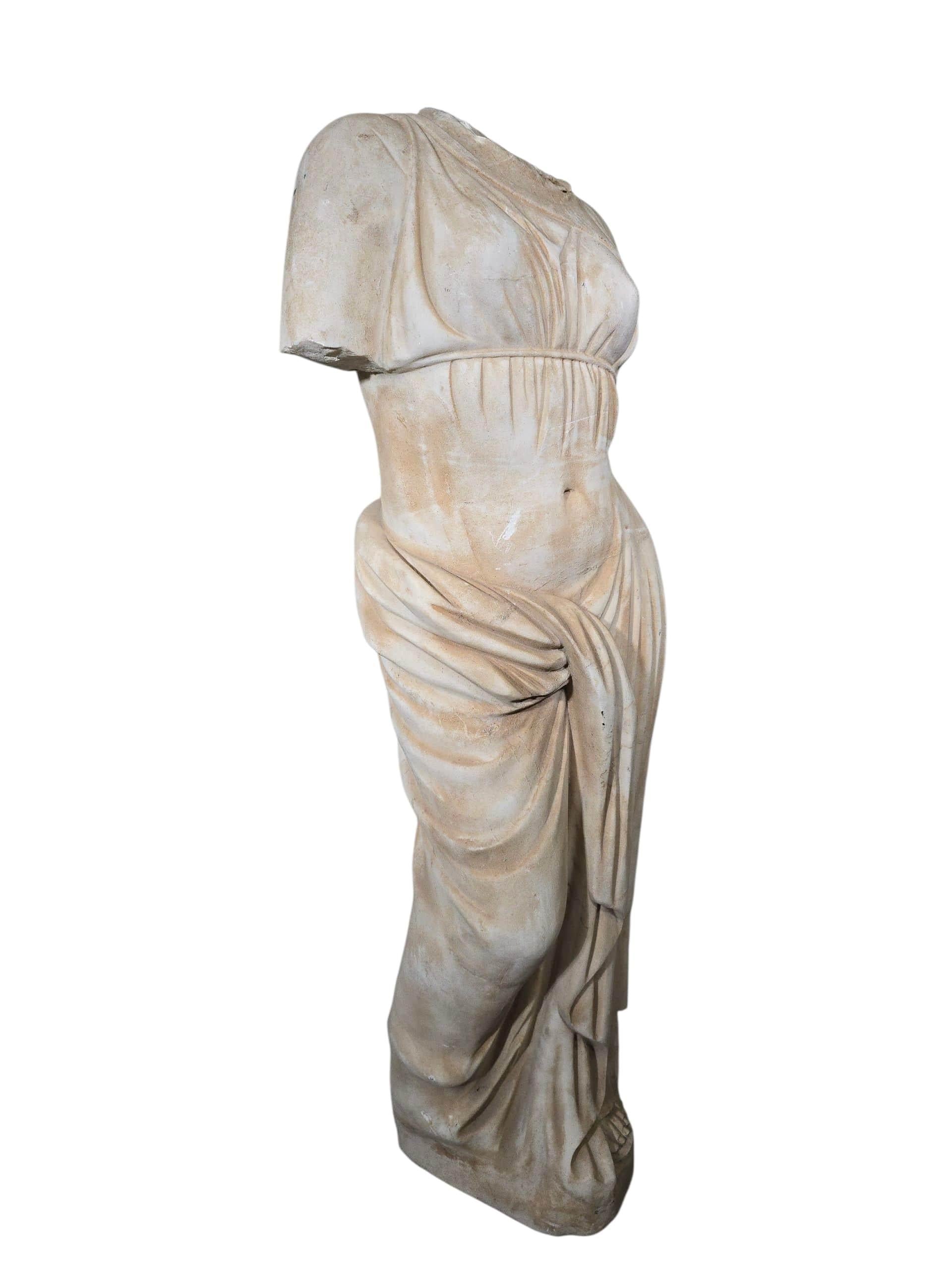 Figura di toga greca classica in marmo, inizio XX secolo in vendita 2