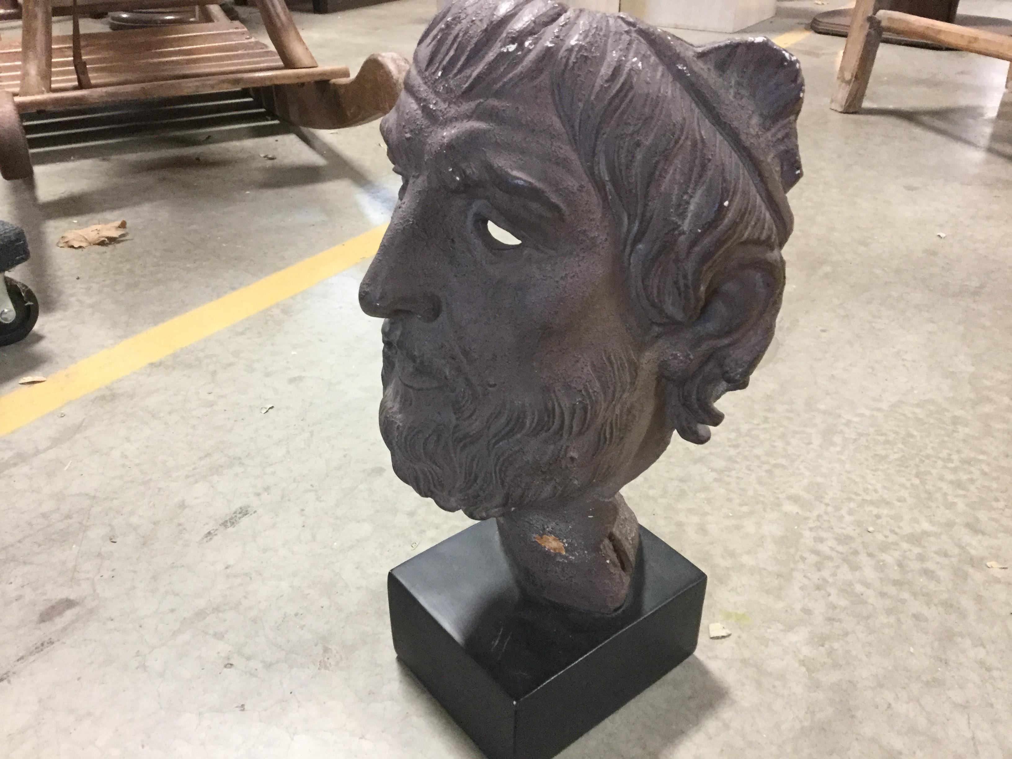 Classical Greek Sculpture of Head / Sophocles For Sale 1