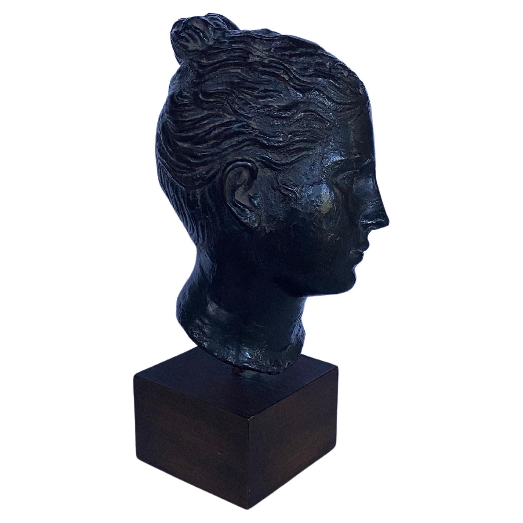 Cast Classical Greek Style Female Bust Sculpture, MMA