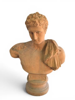Classical Greek Terracotta Bust, Italy, 1950s