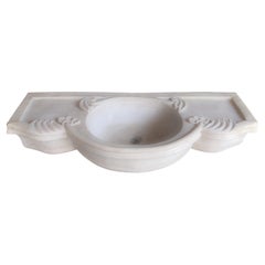 Classical Hand Carved Marble Sink Basin