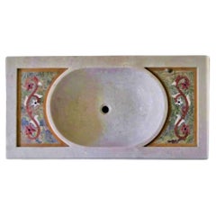 Classical Inlaid Marble Stone Sink Basin