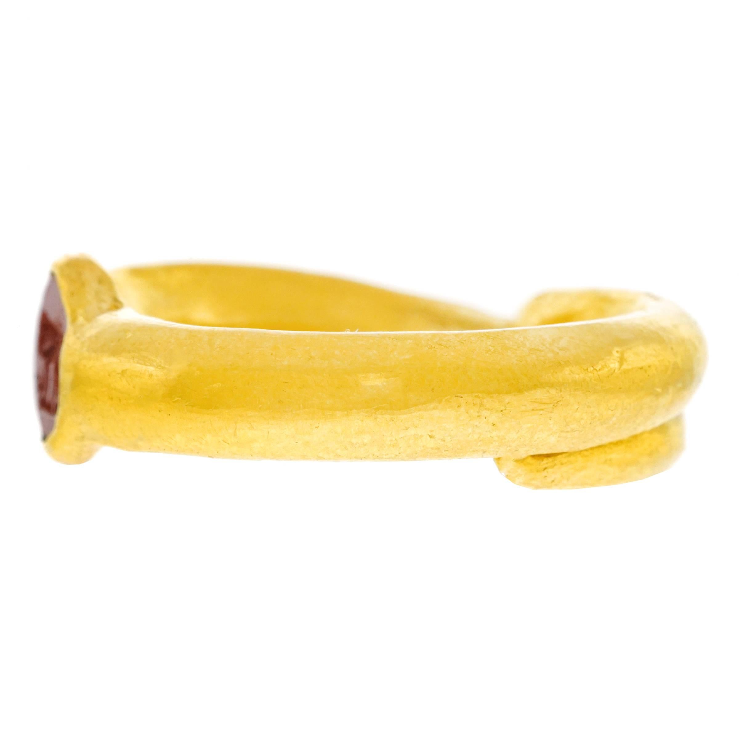 Classical Intaglio High Karat Ring in the Ancient Style 1