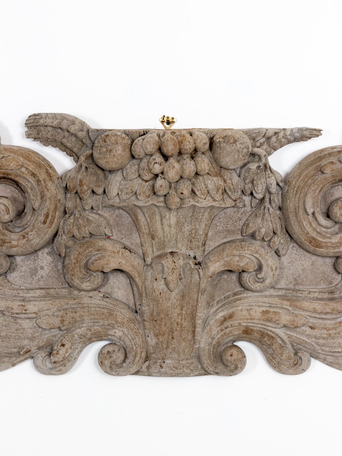 19th Century Classical Interior Wood Decoration For Sale