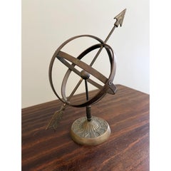 Classical Iron Armillary Sphere Garden Sculpture on Stand – English Estate Style