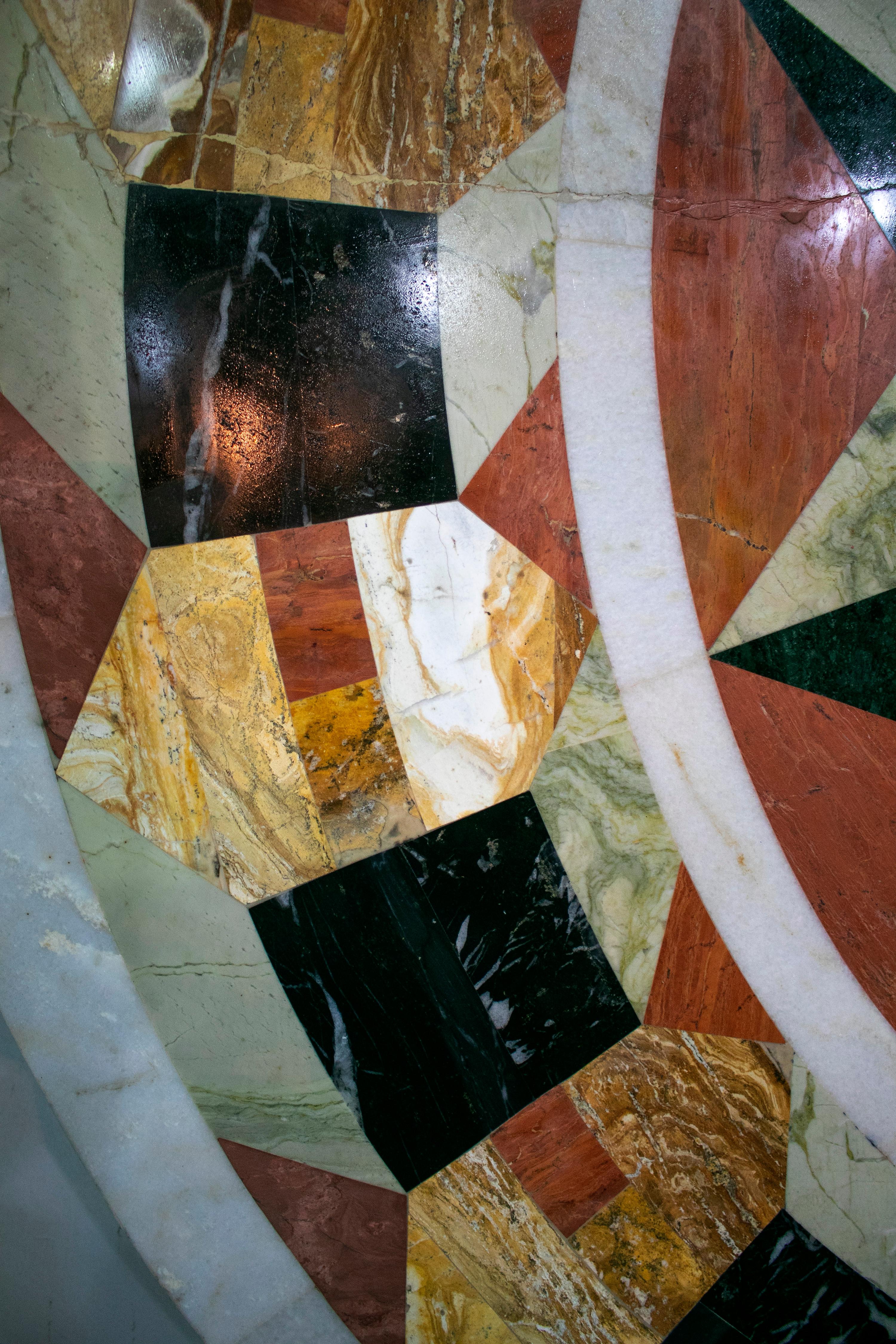Klassische italienische Pietra Dura-Stein-Mosaik-Tischplatte (20. Jahrhundert) im Angebot