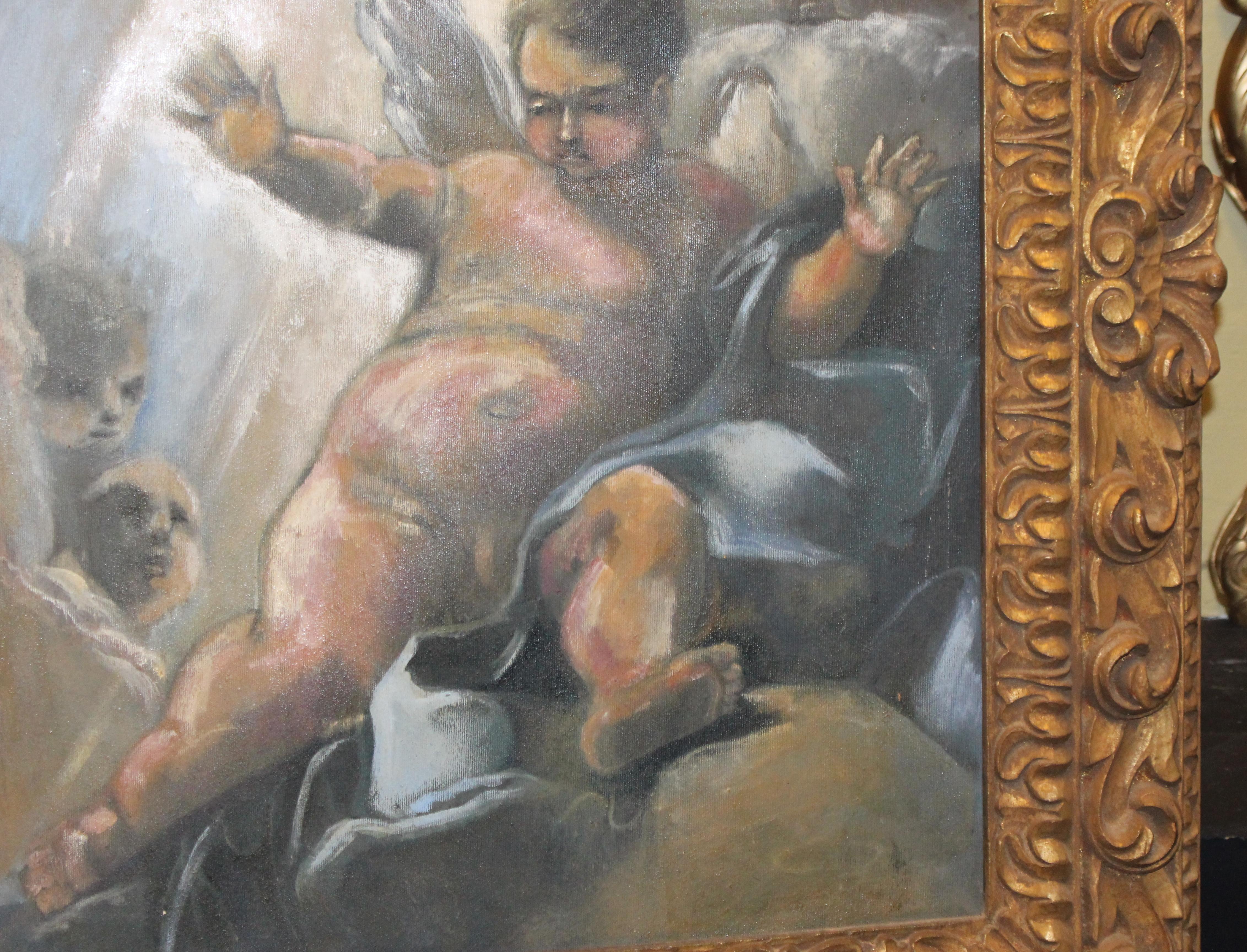 italian cherub painting