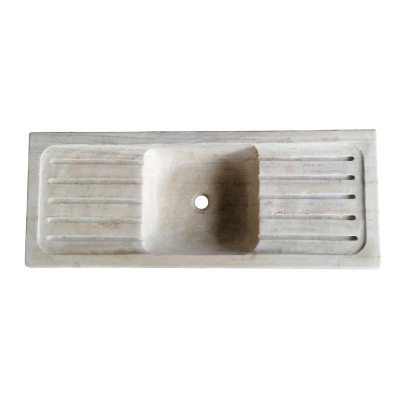 Grec classique Cuisine classique Marbre Stone Sink Basin en vente
