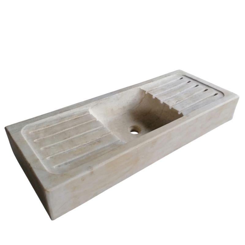 Cuisine classique Marbre Stone Sink Basin Bon état - En vente à Cranbrook, Kent