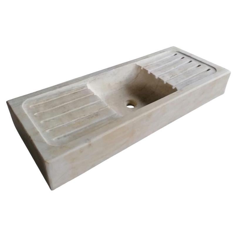 Lavabo de mármol de piedra para cocina clásica