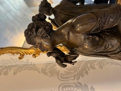 Classical Maiden with a Dove, inscribed on the base, C Fischer F