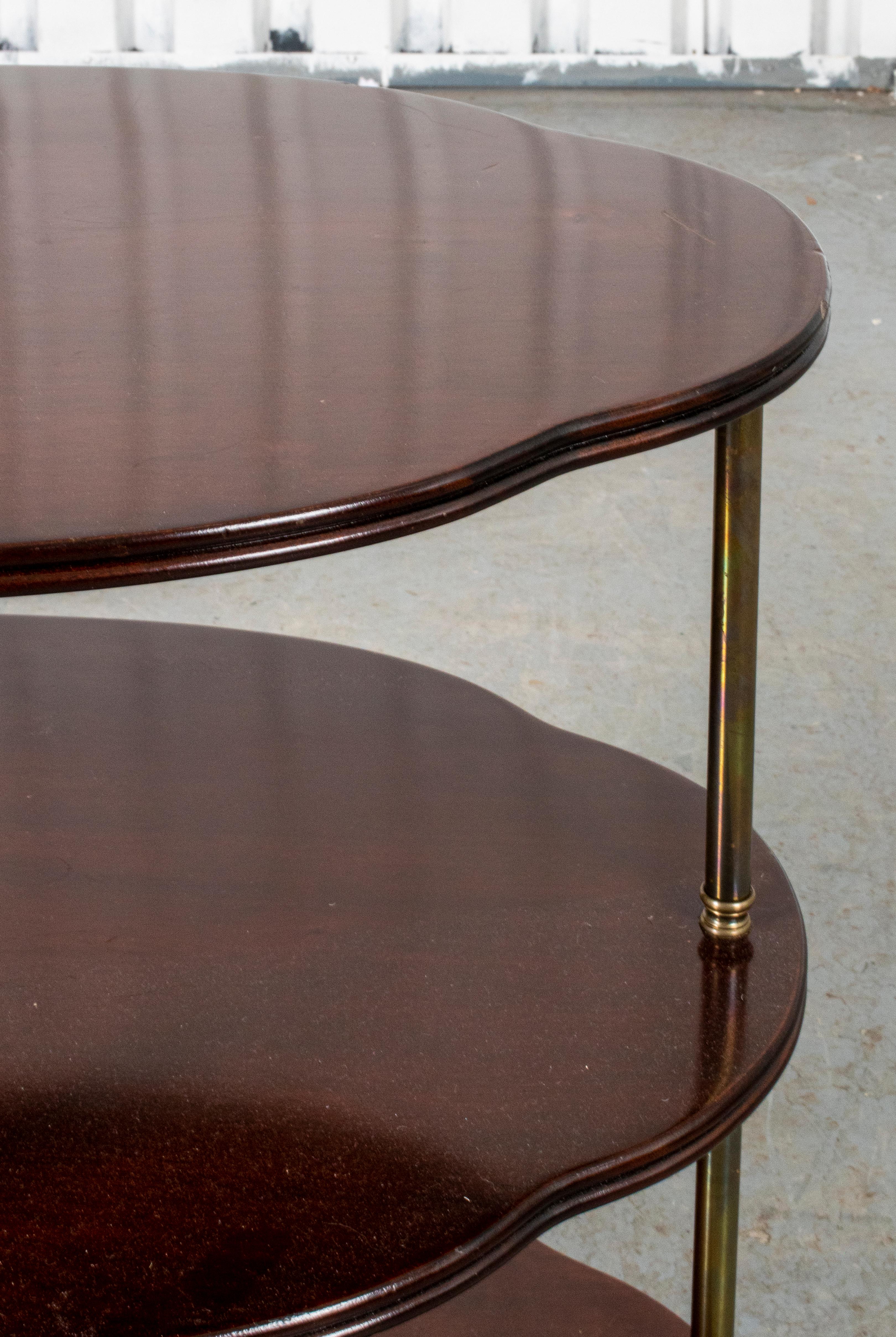 Classical Manner Oval Wood Serving Table In Good Condition In New York, NY