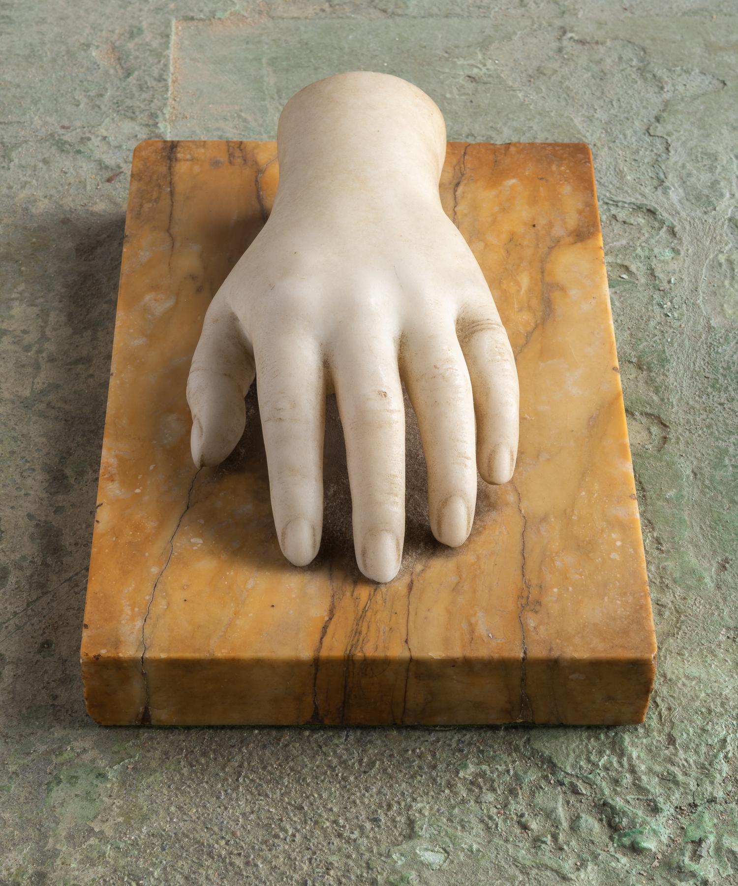 Classical Marble Artist Model Hand, Italy, Late 19th Century In Good Condition In Culver City, CA