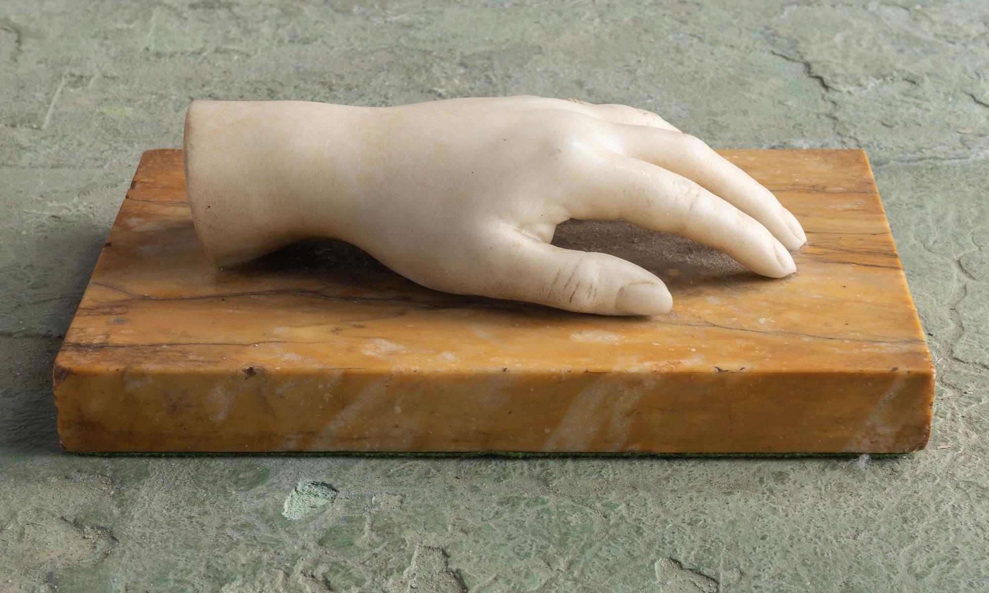 Classical Marble Artist Model Hand, Italy, Late 19th Century 1
